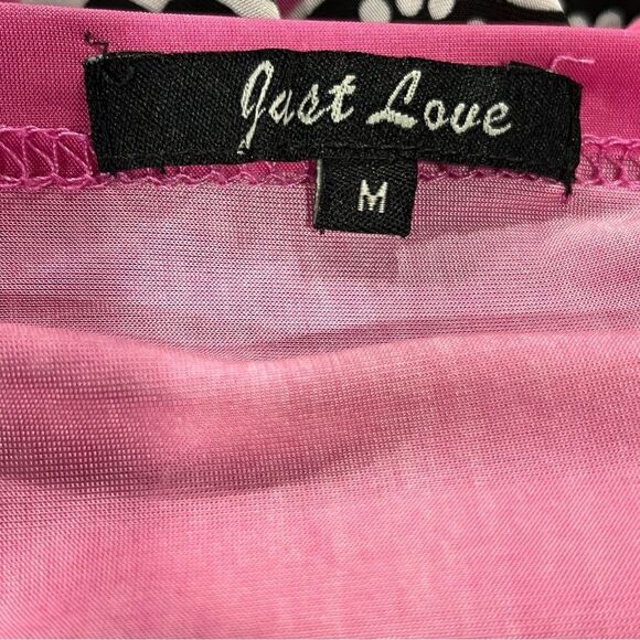 Just Love short sleeve pink Maxi Dress size medium - Picture 8 of 13